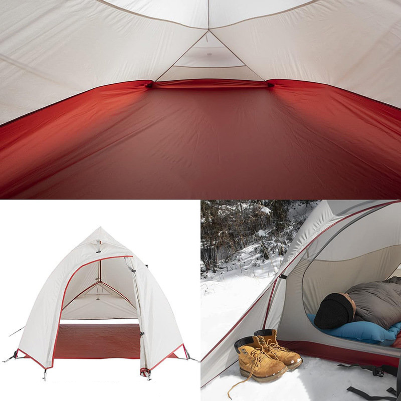 Tenda de caminhada portátil de camada dupla para duas pessoas