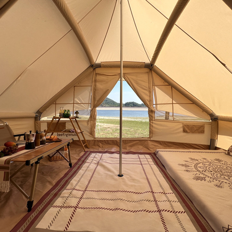 Tenda inflável da vila