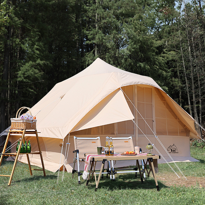 Tenda inflável da vila
