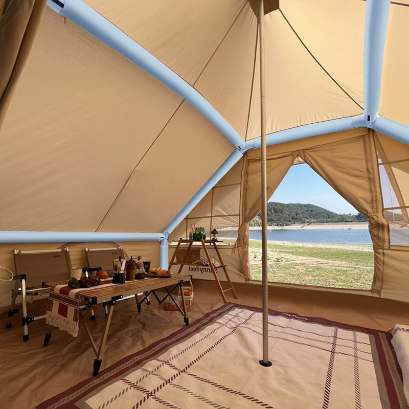 Tenda inflável da vila